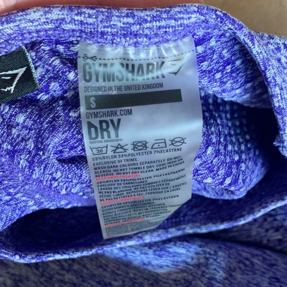 Gymshark Purple Crop Top - Picture 2 of 4